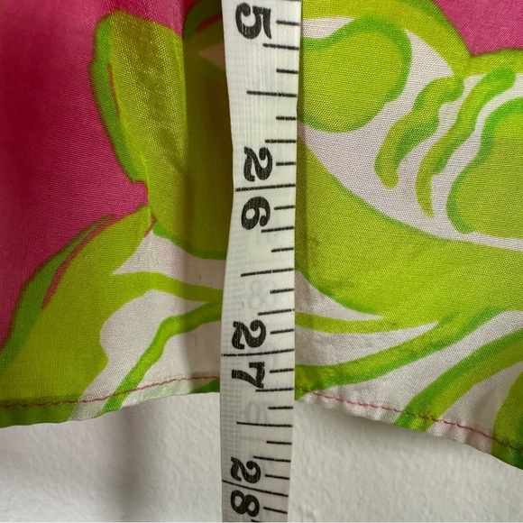 Lilly Pulitzer Silk Cotton Mini Strapless Dress Size 2 Y2K - Picture 9 of 9